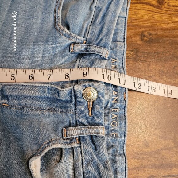 American Eagle Jeans 2 S Curvy Hi Rise Jegging Next Level Stretch Medium Light - Picture 10 of 13